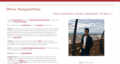 Desktop Screenshot of dhruvrnathan.net