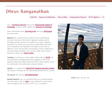 Tablet Screenshot of dhruvrnathan.net